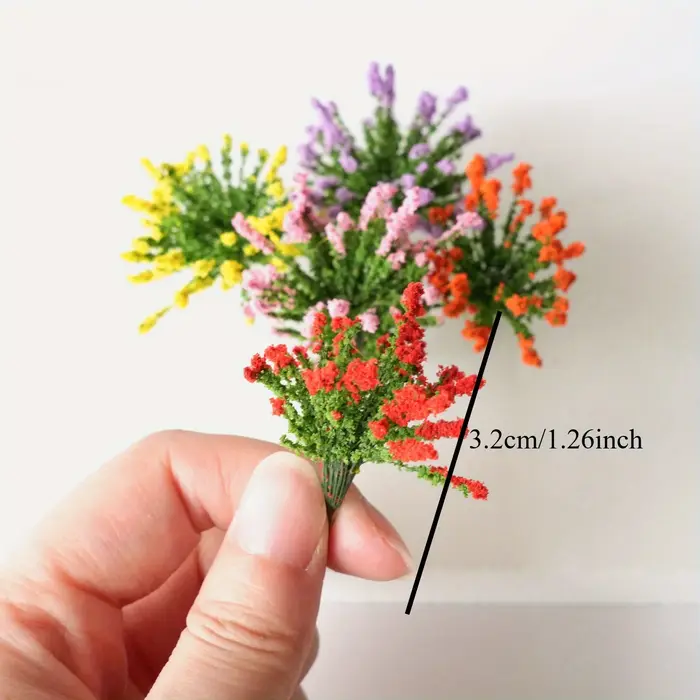 5 Pièces de Arbustes Miniatures Colorés