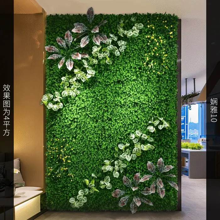 Le panneau mural d'herbe de plante artificielle convient à la décoration de jardin et de Jungle