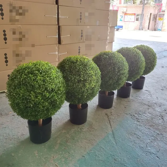 Simulation d'arbre à boules d'herbe de feuille de bayberry