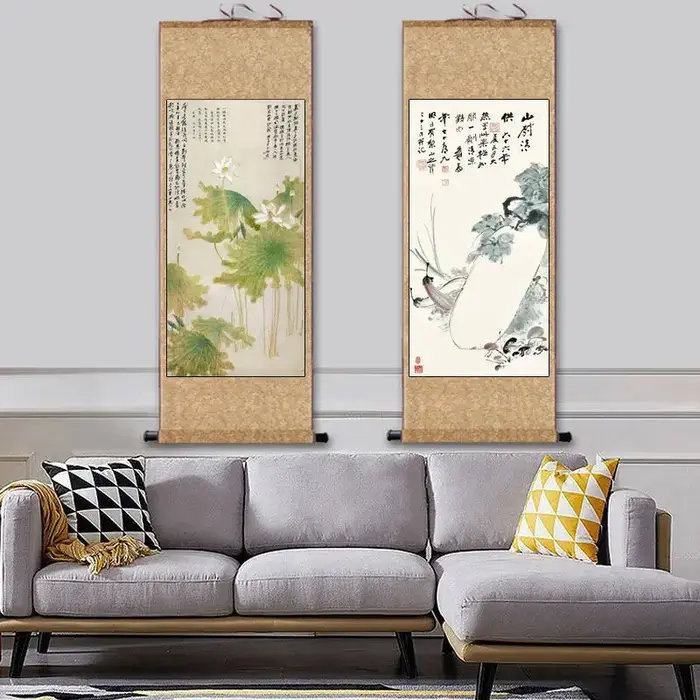 Peinture à l'encre créative élégante pour la décoration intérieure