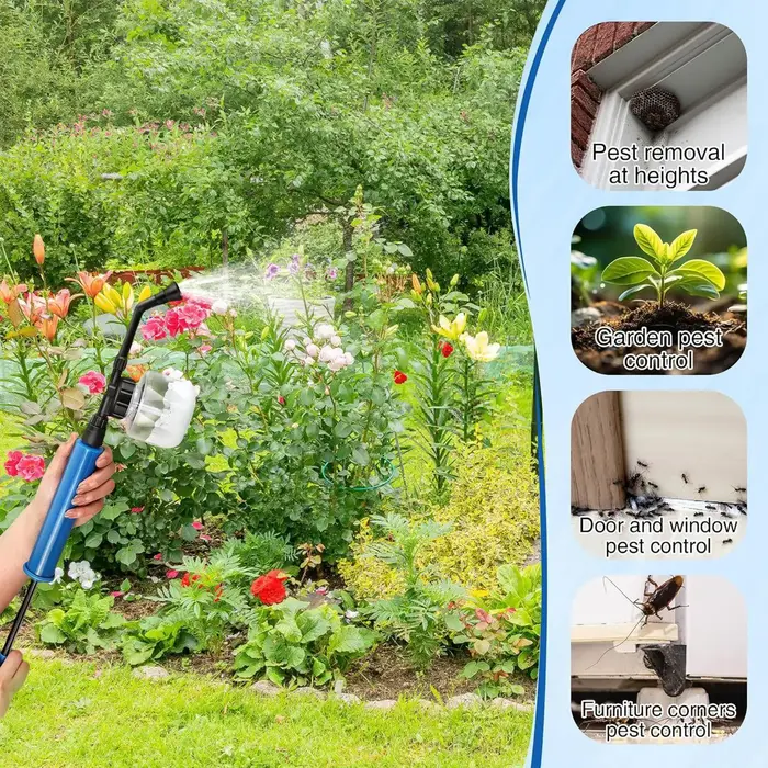 Distributeur applicateur de poudre de jardin