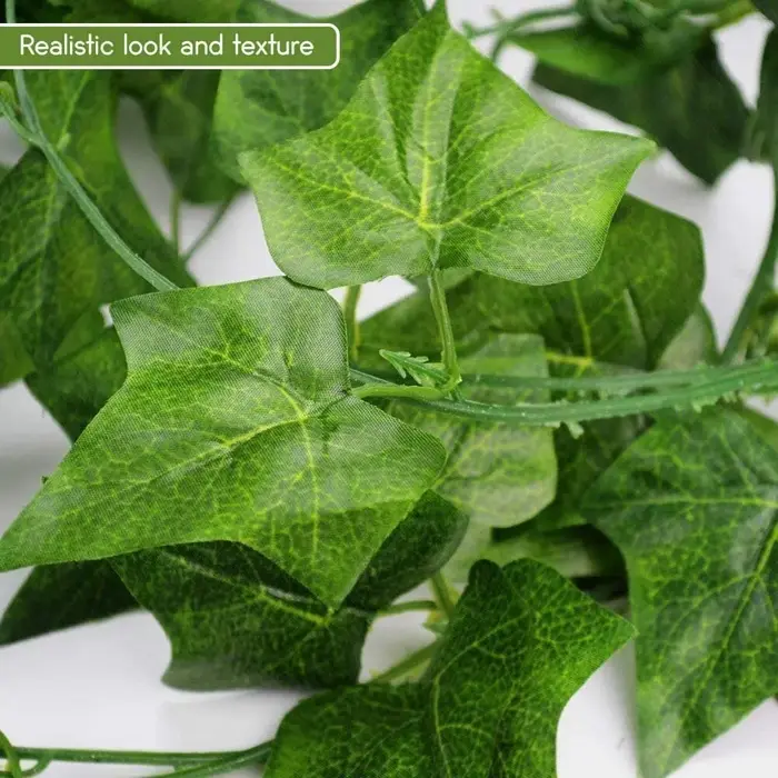 2.1m plante artificielle vigne vert lierre feuille guirlande soie tenture murale