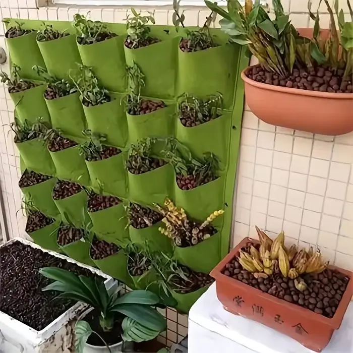 Sacs en feutre adaptés à la plantation de plantes