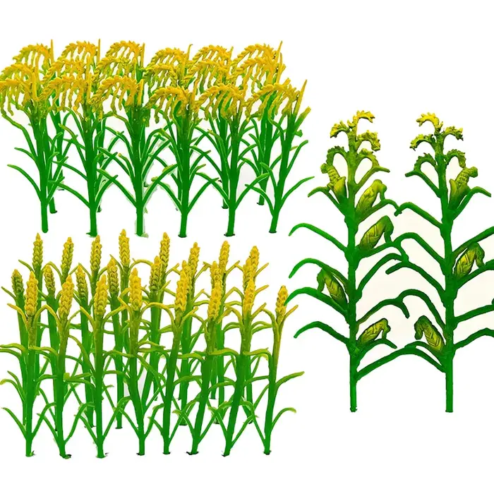 Kits de modèles de plantes agricoles simulées, mini-tiges de blé/riz/maïs, matériaux pour plateforme agricole DIY, accessoire de décoration pour table de sable