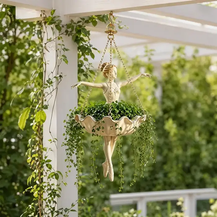 Pot de fleurs suspendu Danseuse de ballet