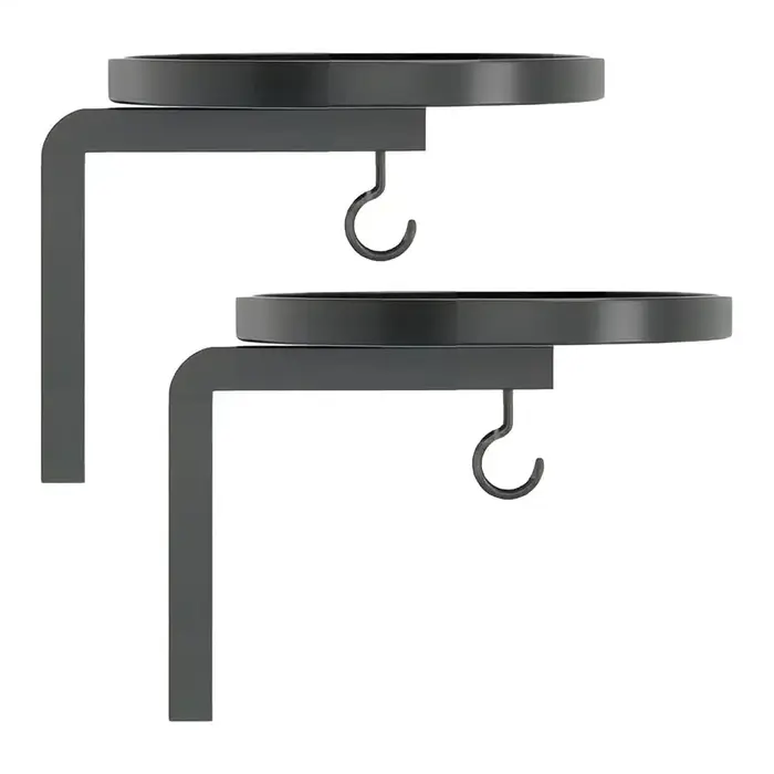 Étagère murale pour plantes, 2 pièces, support de suspension pour plantes en métal robuste avec croc