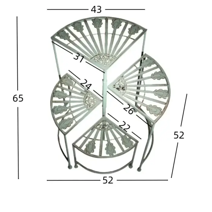 Support pour plantes en fer à Rotation multicouche