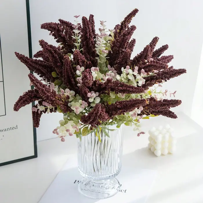 Fleurs artificielles en soie Bunble mariage guirlande maison chambre décor extérieur cour couronne mariée Bouquet Vase photographie Prop bricolage cadeau