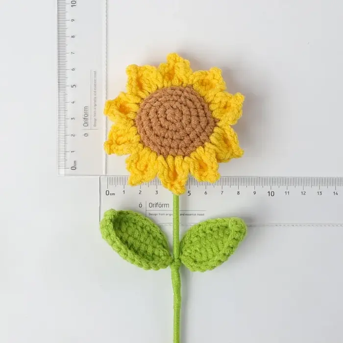 Bouquet de tournesols au crochet