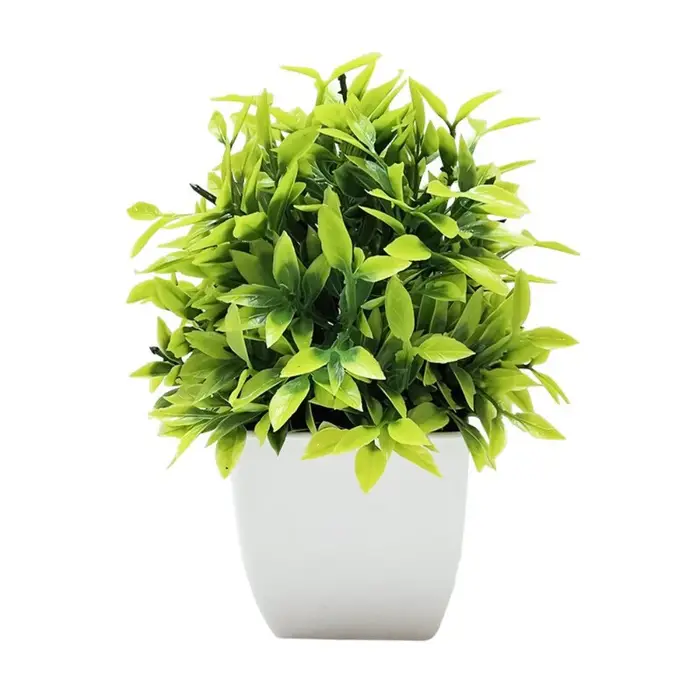Mini fleurs artificielles en pot
