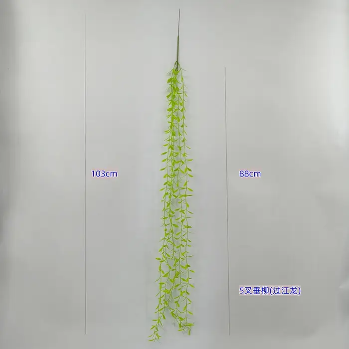 Plantes artificielles suspendues en saule pleureur