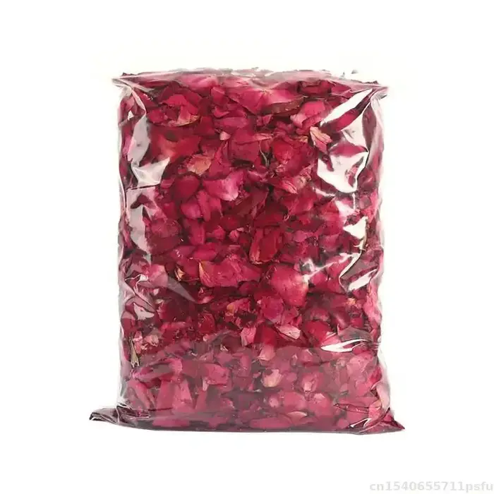 Pétales de rose rouge et de pivoine 100 % naturels, fleurs séchées parfumées pour bain, spa, savon, 