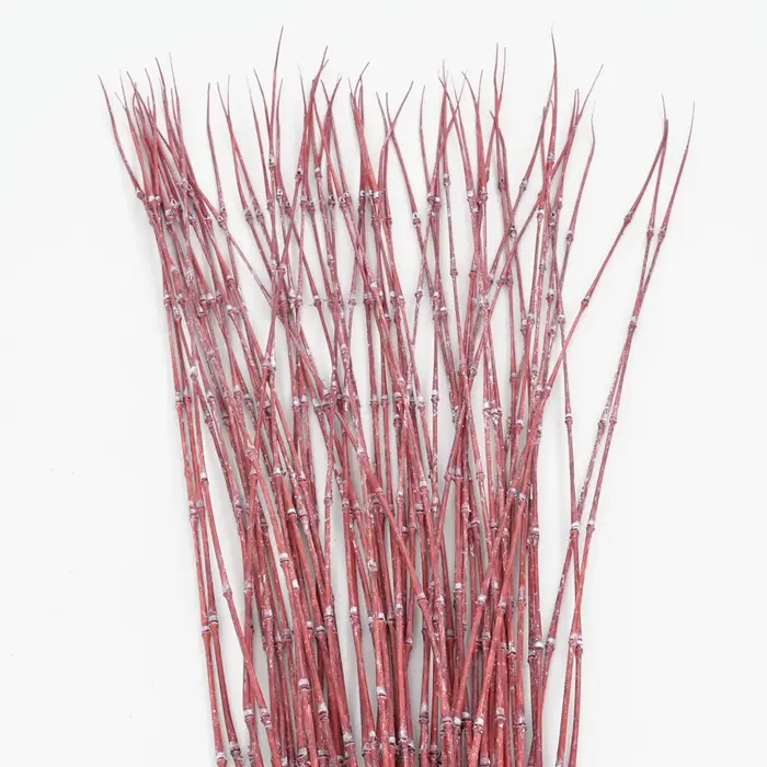 C1998 3.44ft 6 pièces/lot artificiel vert rouge violet mince branche de bambou plante décor à la maison matériel