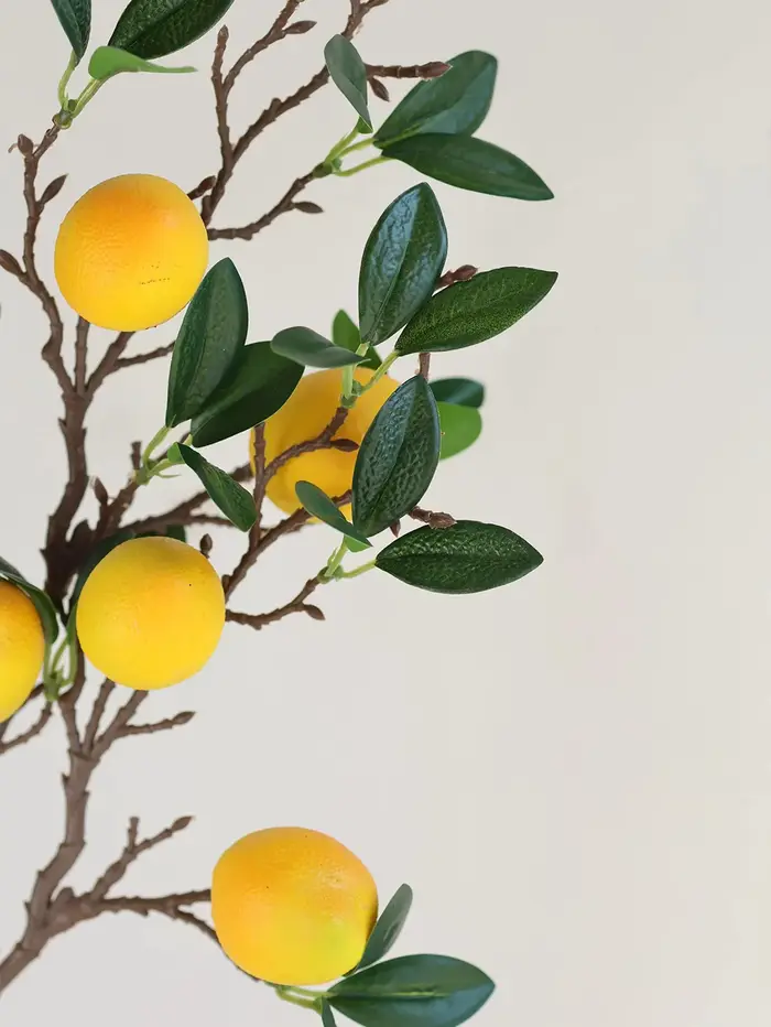 Branches de citrons artificiels de 23 pouces