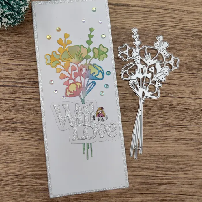 Matrice de découpe de fleurs pour bricolage