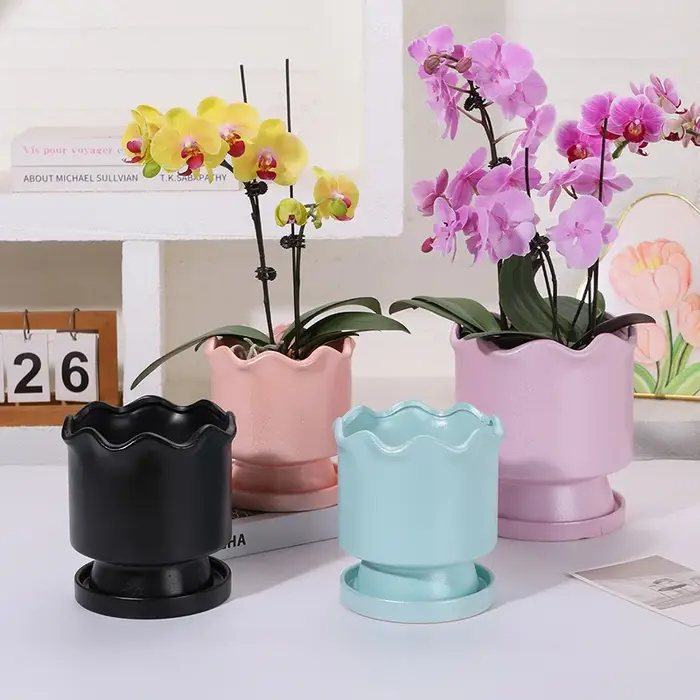 Pot à fleurs en céramique YFY