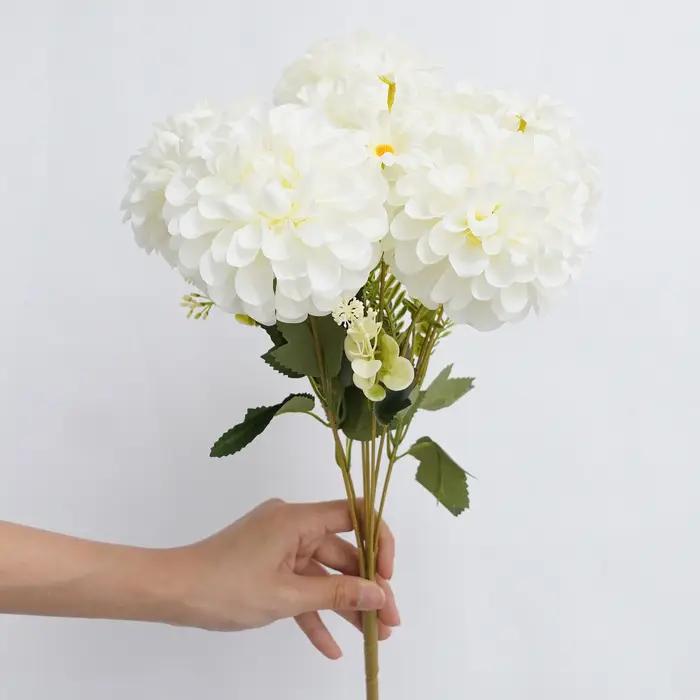 CHUXIN C8414 9 Têtes 1 Bouquet de Chrysanthèmes Artificiels pour Mariage