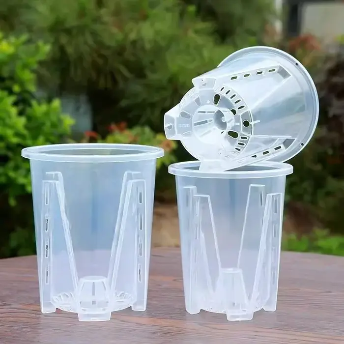 Pot de fleurs transparent 5/1x pour semis