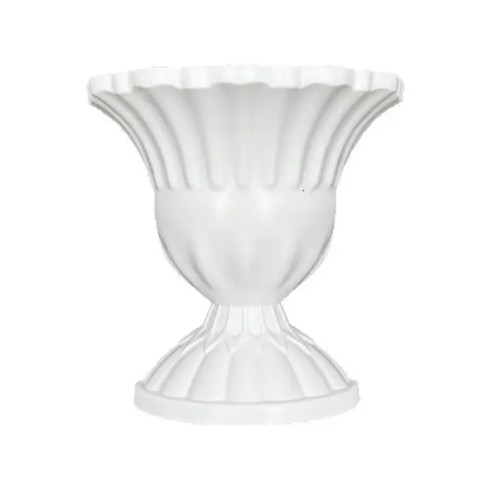 Nouveau vase mural demi-mur style peinture à l'huile française blanc