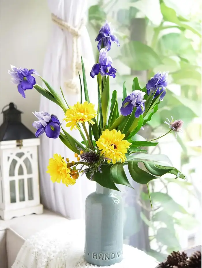 Fleurs d'iris artificielles pour mariage