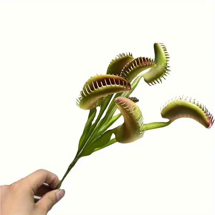 Plante de piège à mouche de vénus artificielle réaliste-perfecte pour Halloween et décoration intérieure