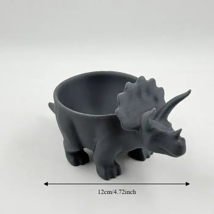 Figurine d'animal, pot de fleurs dinosaure imprimé en 3D, décoration de bureau amusante, mini pot de fleurs, ornements, petit rangement de bureau