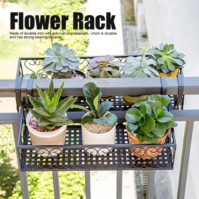 Support de pot de fleurs en fer T1