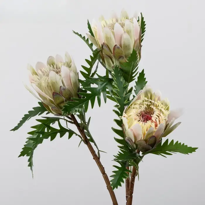 6 pièces de fleurs artificielles en plastique