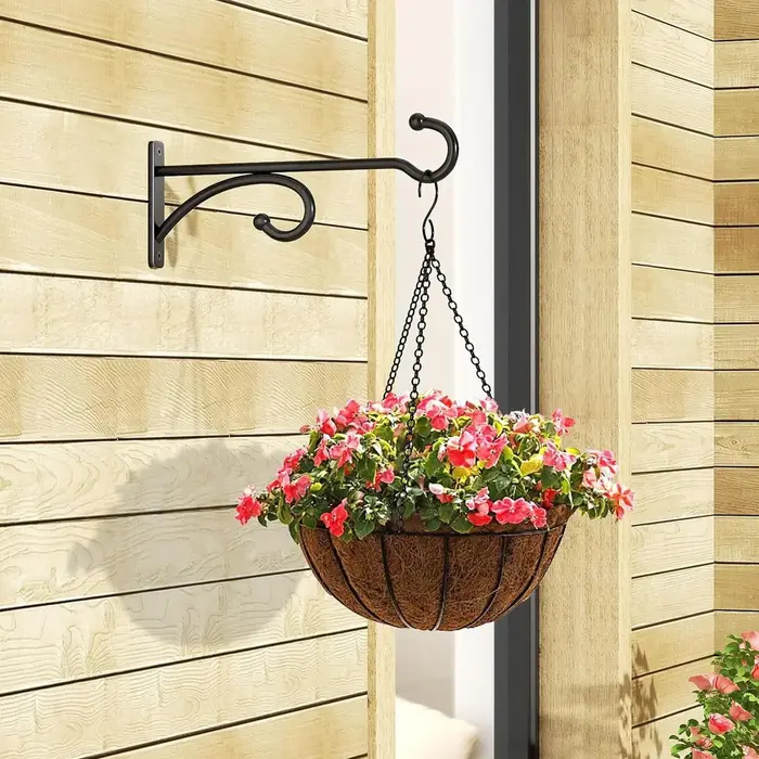 Lot de 2 supports muraux pour pots de fleurs