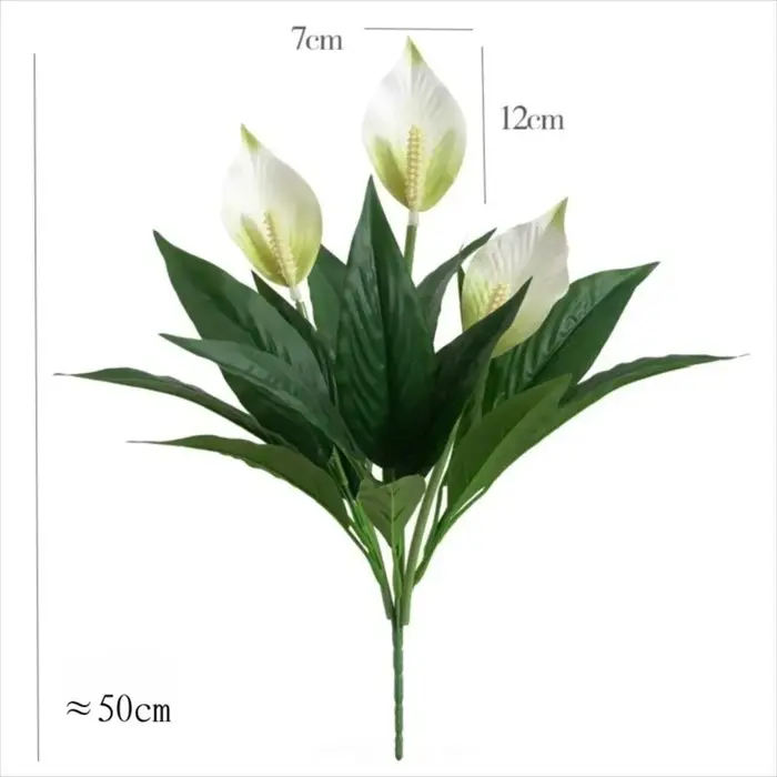Plantes vertes artificielles en plastique au toucher réaliste