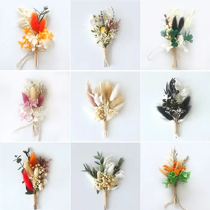 Mini bouquet de fleurs séchées naturelles