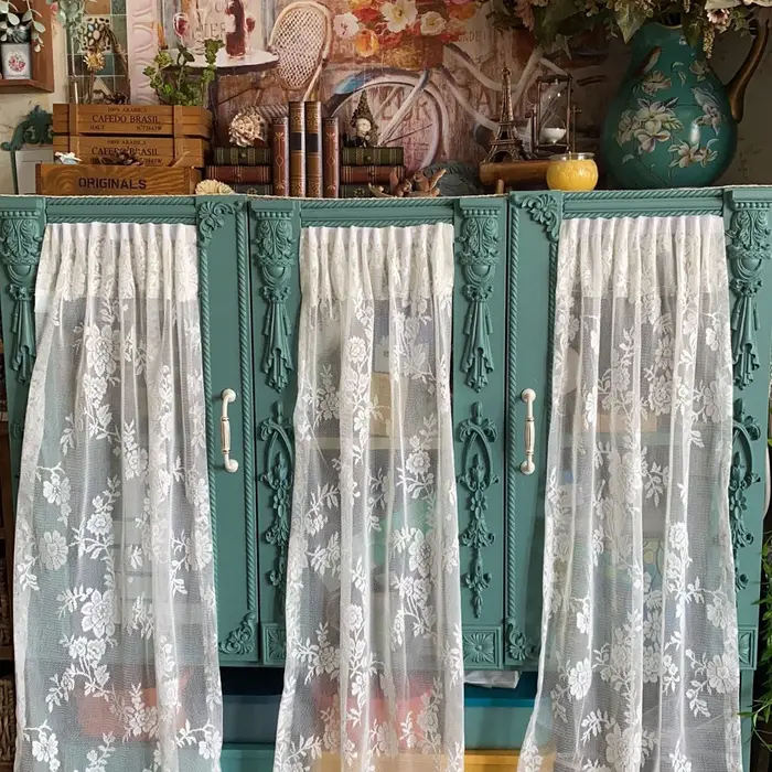 Appliques florales en bois pour meubles