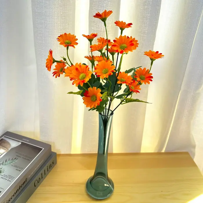 21 têtes de tournesols petites pâquerettes Bouquets de camomille matériaux de décoration de mariage 