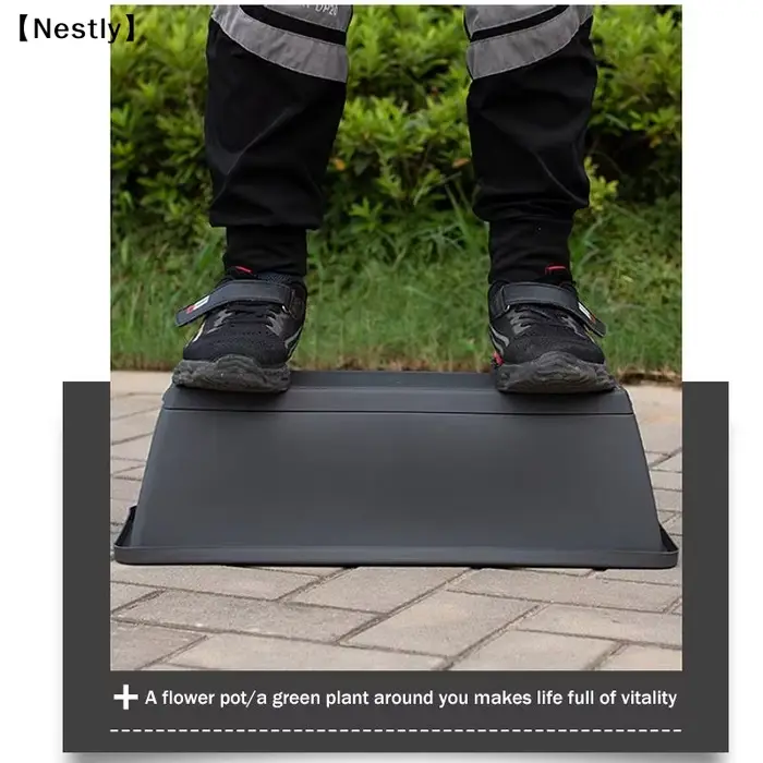 Pot de fleurs auto-absorbant pour culture de légumes d'intérieur avec trou de drainage et corde absorbante