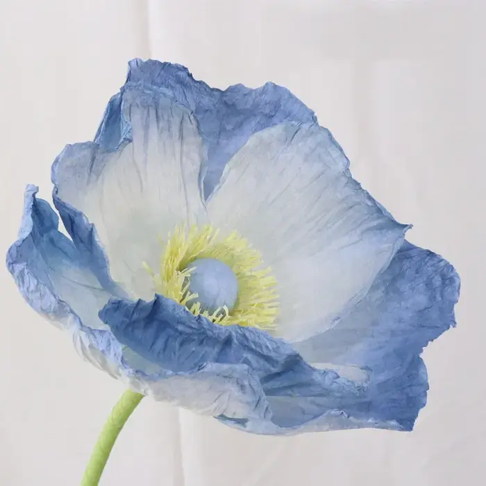 Fleurs artificielles en papier de pavot