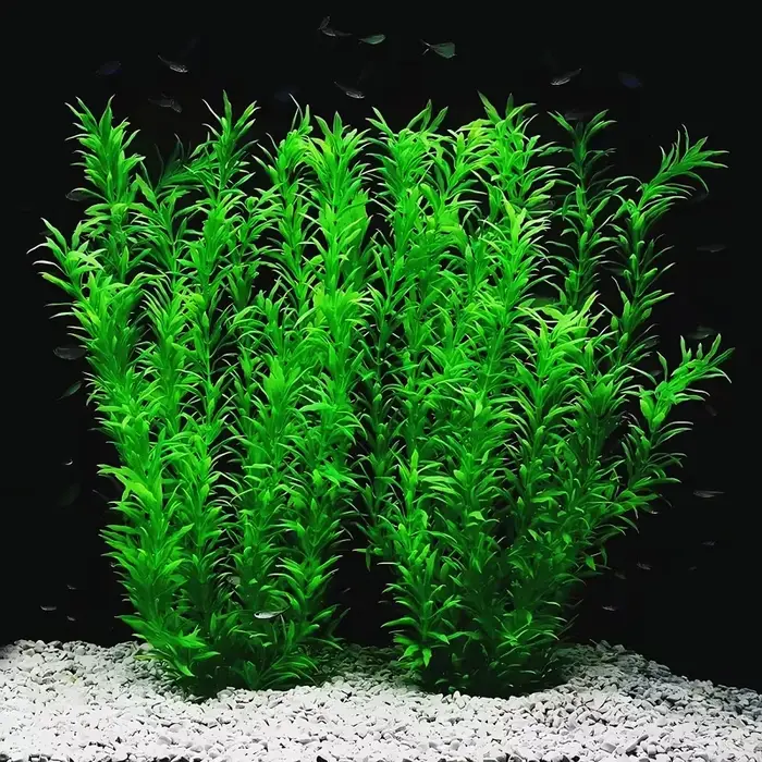 40 cm fait à la main plante aquatique paysage vert artificiel