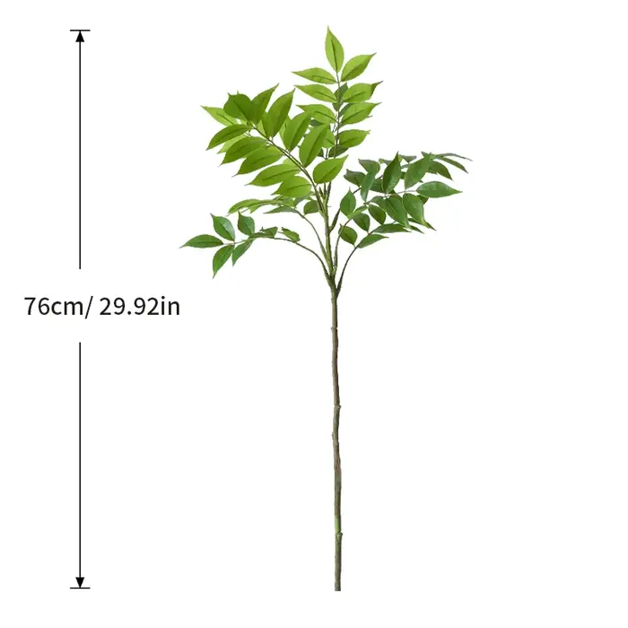 Arbre artificiel en caoutchouc de 76-140 cm, fausses plantes de banian, feuilles de figuier en plast