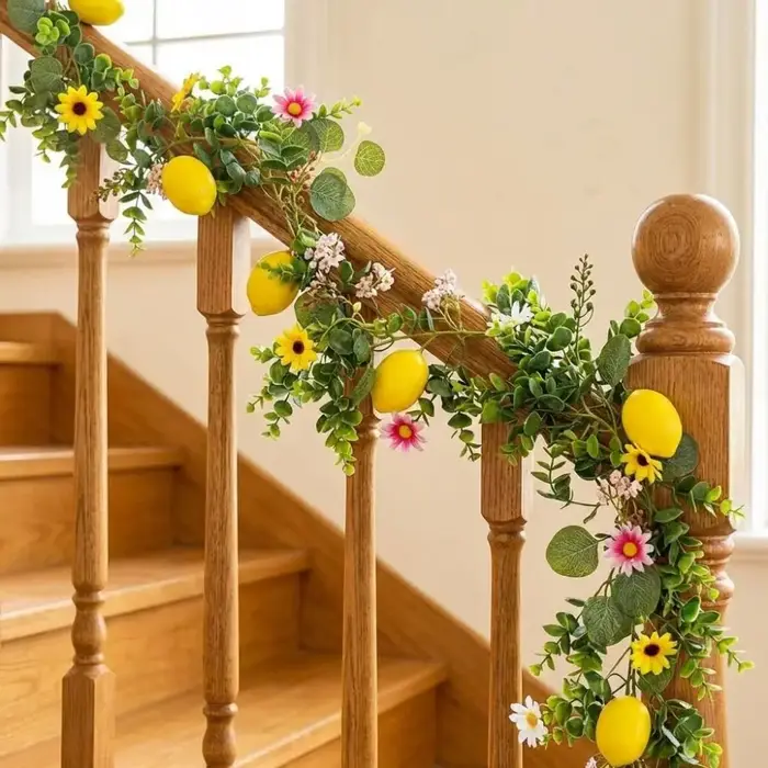 Fleurs en soie, vigne de citron artificielle
