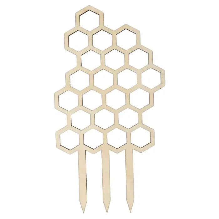 Treillis en bois durable pour favoriser la croissance des plantes, treillis géométrique en bois pour