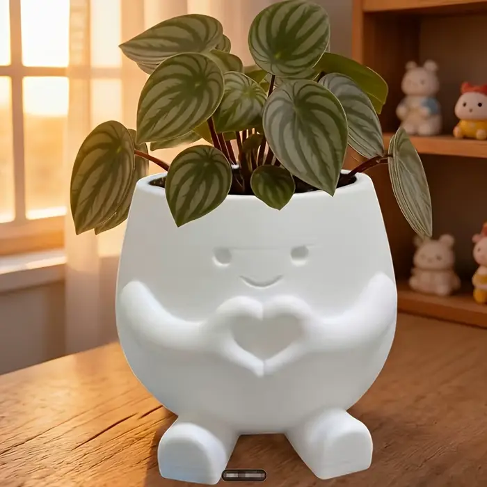 Pots de fleurs imprimés en 3D 4-en-1 : organisateur de stylos également. Parfait pour les plantes succulentes