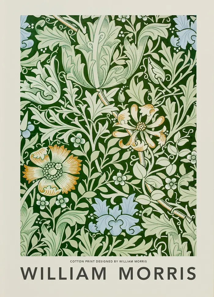 Affiche de fleurs de jardin moderne William Morris, Art Floral botanique Vintage, peinture sur toile