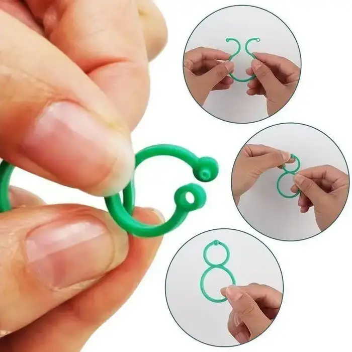 Attaches de jardinage torsadées pour plantes