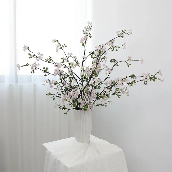 5 pièces de fleurs artificielles en soie