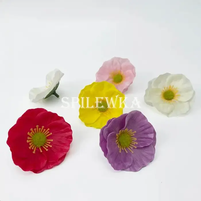 Haute qualité 5x2 cm fleur artificielle maïs coquelicot têtes de fleurs Valentine Bouquet bricolage boîte-cadeau mariage maison décoration accessoires