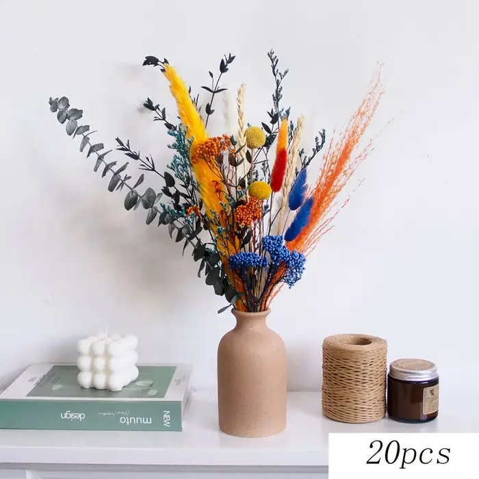 Bouquet de Fleurs vaccées Bleues Colorées Naturelles