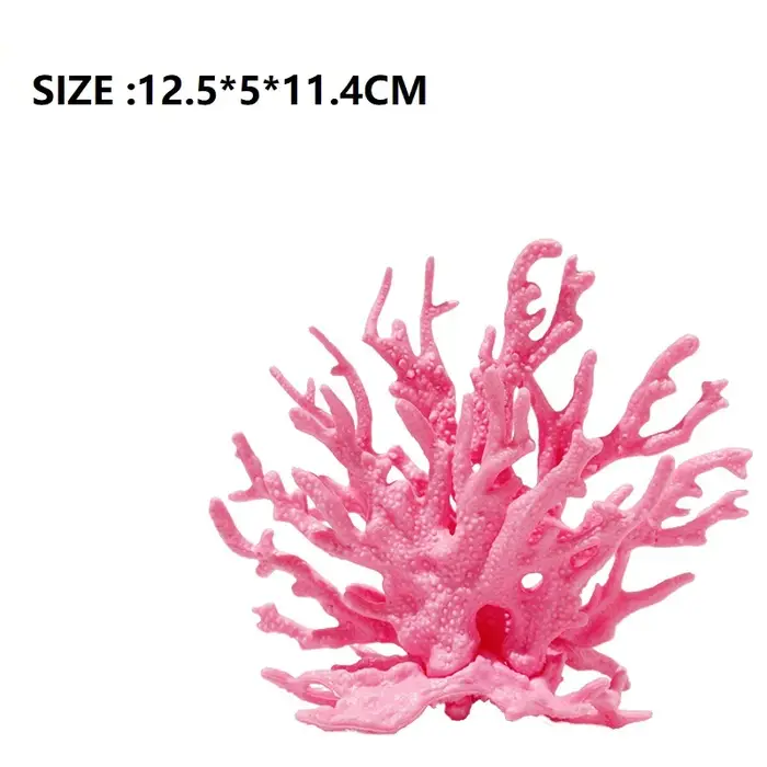 Décoration d'aquarium en fausse corail, plante aquatique en résine pour aquarium, simulation d'aquas