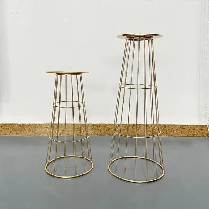 Vases en métal en forme de trompette (5/10 pièces) pour centre de table de mariage, vases à fleurs pour événements, accessoires décoratifs pour la maison