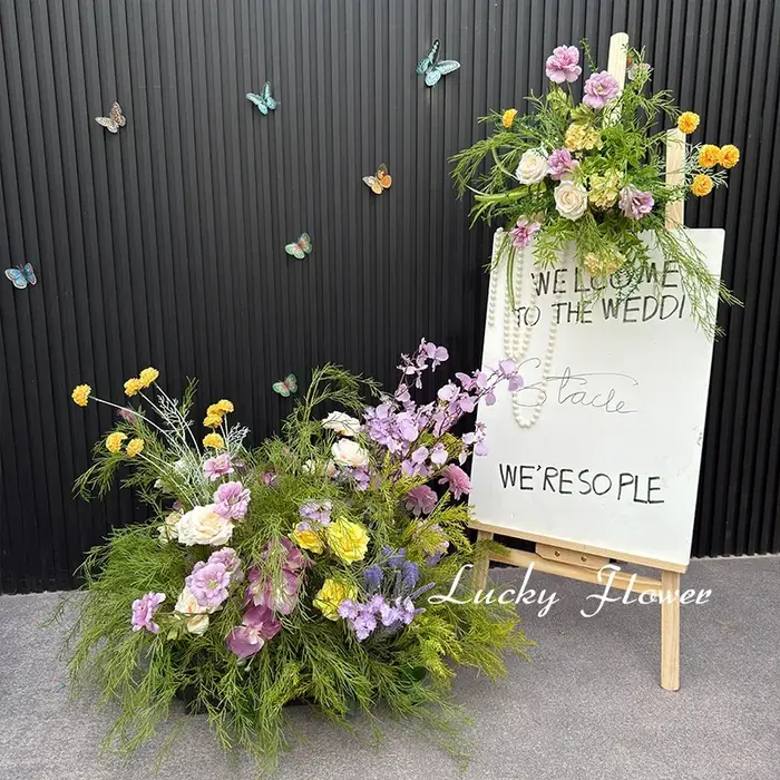 Monet – rangée de fleurs artificielles de Style jardin