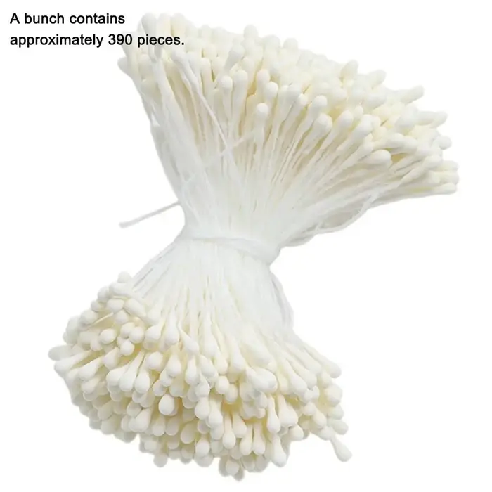 Stamines de fleurs artificielles, 390 pièces, mini pistils floraux mats de 2mm pour bricolage, artis