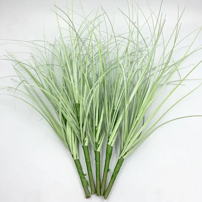 Herbe d'oignon artificielle, 5 pièces, fausse verdure pour bricolage, lieu de mariage, décoration de